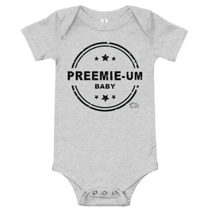 preemie-um baby onesie