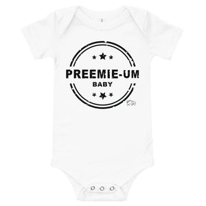 preemie-um baby onesie
